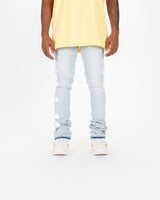 "HEARTBEAT OF SUCCESS" FLARE STACK DENIM