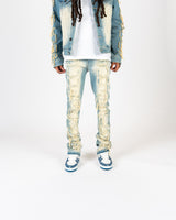 "AWAKEN DESIRES" FLARE STACK DENIM