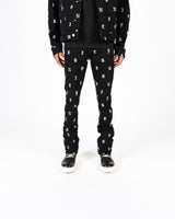 "SOUL STAMPED" FLARE STACK DENIM