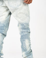"JOYFUL JOURNEY" FLARE STACK DENIM