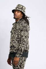 "LÜKS" DENIM JACKET (JET BLACK)