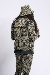 "LÜKS" DENIM JACKET (JET BLACK)