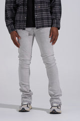 "MORNING FOG" STACK DENIM (LIGHT GREY)