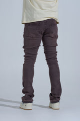 "ABANDONED" STACK DENIM (ASH PURPLE)