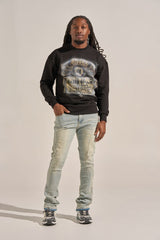 "ARISE" STACK DENIM (ICE BLUE)