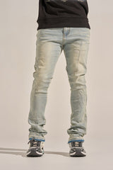 "ARISE" STACK DENIM (ICE BLUE)