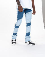 "EMBRACE THE JOURNEY" FLARE STACK DENIM