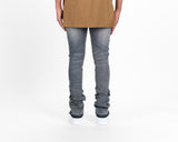 "NOW OR NEVER" FLARE STACK DENIM